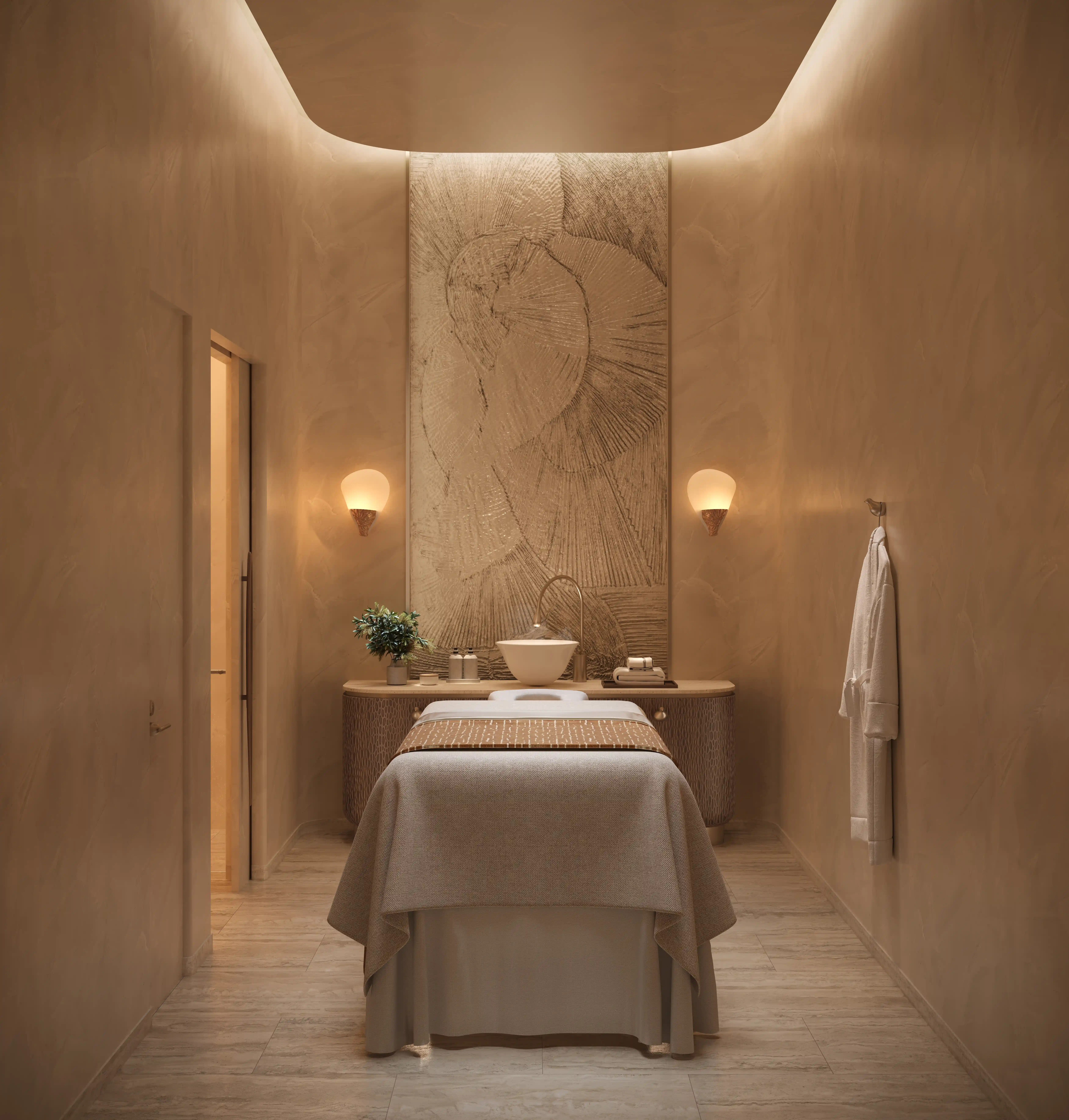 Modern spa and wellness center